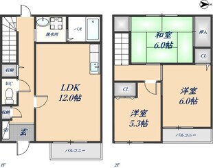 ツインコートいたくらの物件間取画像